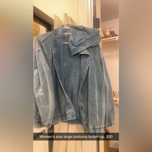 Women’s button up corduroy